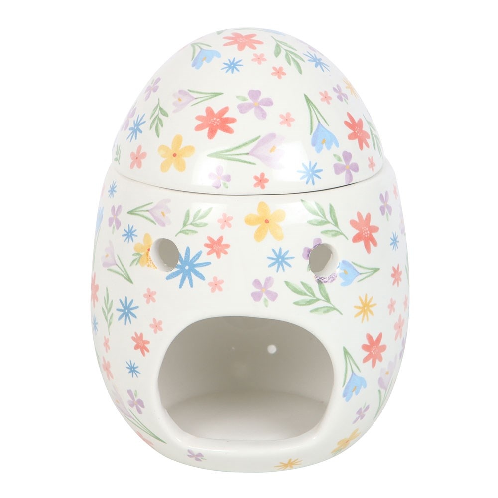 Something Different - Spring Floral Print Egg Wax Warmer Oliebrander - Multicolours